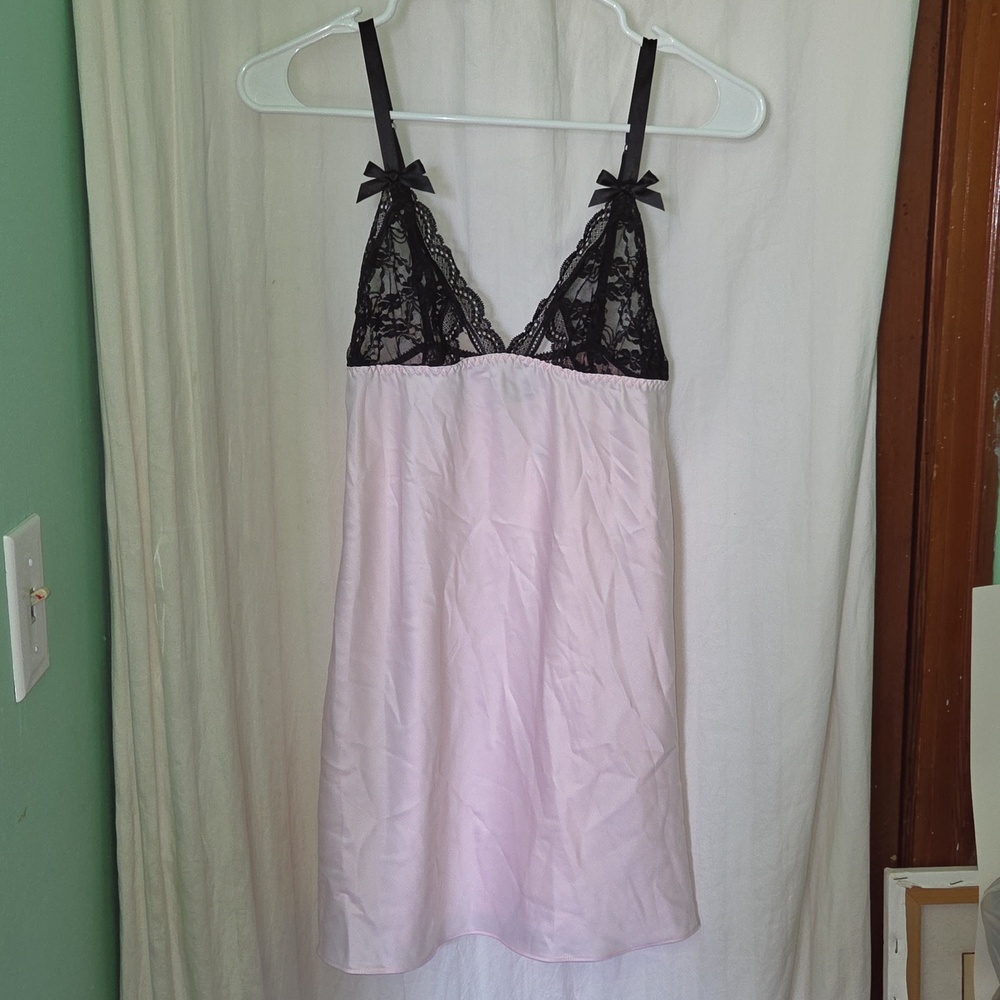 Vintage Y2k Victoria's Secret Floral Lace Night Slip Dress